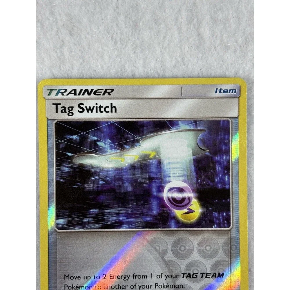Lot of 7 Pokémon Reverse Holo Cards Incineroar Lucario Vikavolt Tag Switch & Mor